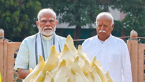 നരേന്ദ്ര മോദി, മോഹന്‍ ഭഗവത്