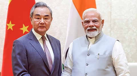 ചൈനീസ് വിദേശകാര്യ മന്ത്രി വാങ് യി പ്രധാനമന്ത്രി നരേന്ദ്ര മോദിയുമായി കൂടിക്കാഴ്ച നടത്തി