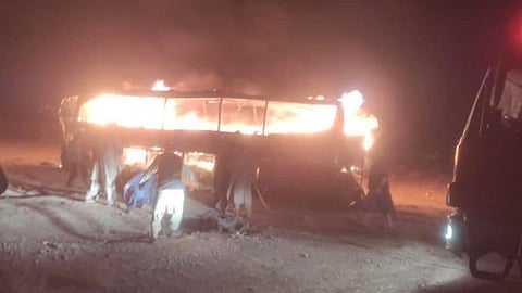 bus carrying migrants caught fire after crash in Herat province, 71 people died