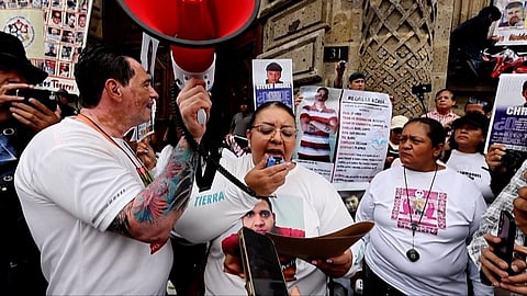 മെക്സിക്കൻ നഗരത്തിൽ പ്രതിഷേധ മാർച്ച്
