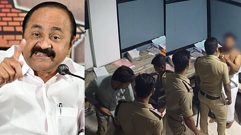 ഇവര്‍ പൊലീസുകാരല്ല, കാക്കിയിട്ട നരാധമന്മാർ; ഇത്തരം ക്രിമിനലുകളെ വളര്‍ത്തുന്നതില്‍ മുഖ്യമന്ത്രിക്കും പങ്കുണ്ട്: വി.ഡി. സതീശൻ