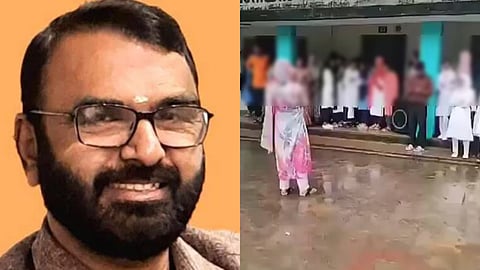 ഗണഗീത വിവാദത്തിൽ ബിജെപി സംസ്ഥാന വൈസ് പ്രസിഡന്റ് 
