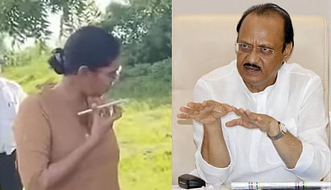 വൈറൽ വീഡിയോയിലെ ദൃശ്യങ്ങൾ, അജിത് പവാർ