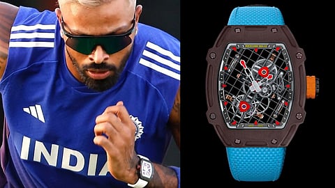 Hardik Pandya wearing Richard Mille RM 27-04 watch, valued RS 20 crore