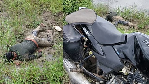 റോഡരികിൽ ചലനമറ്റ് യുവാവ് 