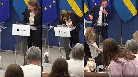 ചുമതലയേറ്റ് മണിക്കൂറുകള്‍ മാത്രം, വാര്‍ത്താസമ്മേളനത്തിനിടെ സ്വീഡനിലെ ആരോഗ്യമന്ത്രി കുഴഞ്ഞുവീണു