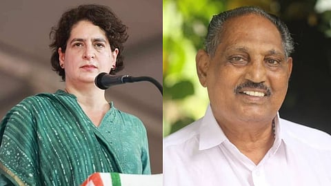 Priyanka Gandhi vs N D Appachan, Wayanad DCC