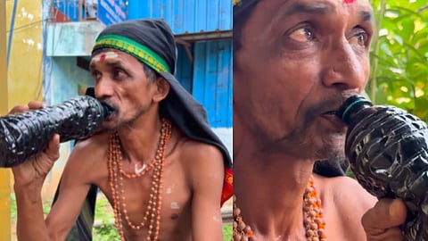 ഓയിൽ കുമാർ എന്ന് അറിയപ്പെടുന്ന യുവാവ്