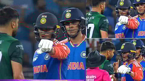 Abhishek Sharma and Shubhman Gill furious with Haris Rauf and shaheen Afridi