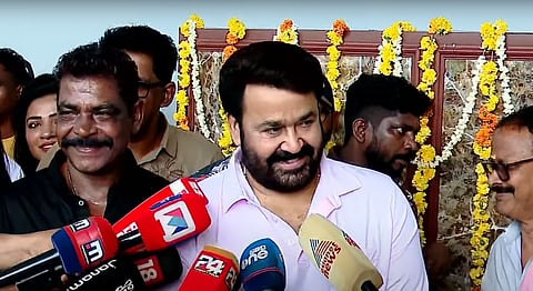 ദൃശ്യം 3 പൂജ ചടങ്ങില്‍ മോഹന്‍ലാല്‍