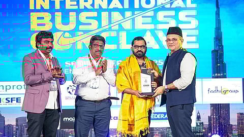 News Malayalam 24x7 Chairman P. Sakilan receives 'Best Entrepreneurship in Media' award; International Business Conclave honors him