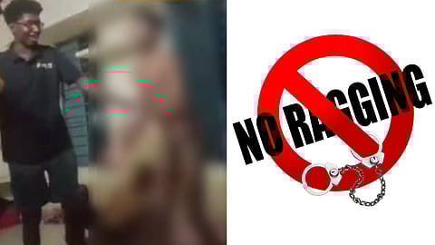 റാഗിങ്ങിൻ്റെ ദൃശ്യങ്ങൾ