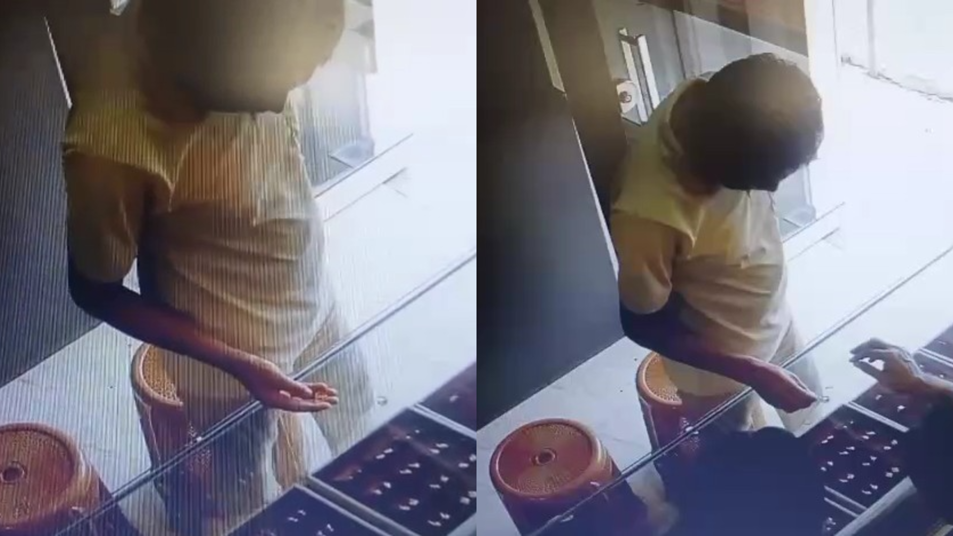 യുവാവ് മോഷണം നടത്തുന്നതിൻ്റെ ദൃശ്യങ്ങൾ