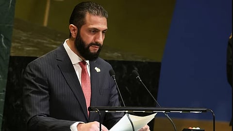 Syria President Ahmad Al-Sharaa, UN
