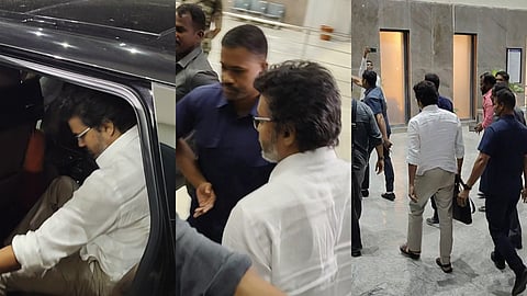 വിജയ് തിരുച്ചിറപ്പള്ളി വിമാനത്താവളത്തിൽ