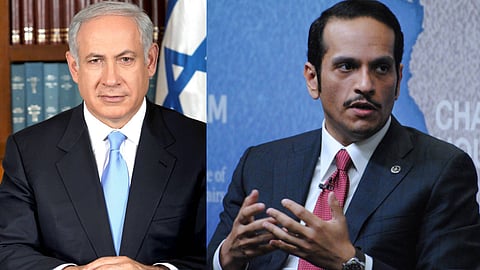 നെതന്യാഹു, ഖത്തർ പ്രധാനമന്ത്രി