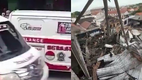 ഇന്തോനേഷ്യയിൽ സ്കൂൾ കെട്ടിടം തകർന്നു