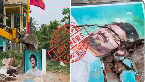 കരൂർ ദുരന്തം: ടിവികെയുടെ കൊടിമരം ജെസിബി ഉപയോഗിച്ച് നശിപ്പിച്ചോ?  