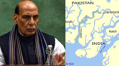 "സര്‍ ക്രീക്കില്‍ പാകിസ്ഥാൻ സൈനിക സൗകര്യങ്ങള്‍ വർധിപ്പിച്ചു, തെറ്റായ നീക്കമുണ്ടായാല്‍ ശക്തമായി തിരിച്ചടിക്കും": മുന്നറിയിപ്പുമായി പ്രതിരോധ മന്ത്രി