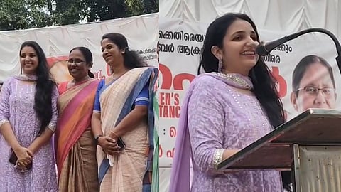 റിനി, കെ.കെ. ശൈലജ, കെ.ജെ. ഷൈൻ എന്നിവർ വേദിയിൽ