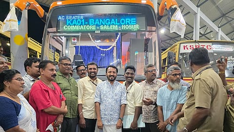 ഫ്ലാഗ് ഓഫ് ചടങ്ങിൽ പങ്കെടുത്ത് രാഹുൽ മാങ്കൂട്ടത്തിൽ എംഎൽഎ