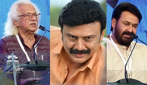 ഇങ്ങേരുടെ പടത്തില്‍ അഭിനയിക്കാത്തതുകൊണ്ട് മോഹന്‍ലാല്‍ സൂപ്പര്‍ സ്റ്റാറായെന്ന് ബൈജു; അടൂരിനുള്ള മറുപടിയെന്ന് ആരാധകർ
