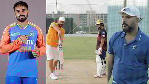 Yuvraj Singh busy in coaching Prabhsimarn Singh