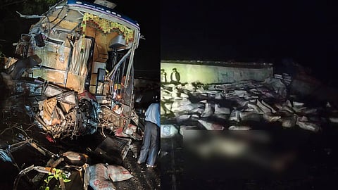 ബസ് അപകടത്തിൻ്റെ ദൃശ്യങ്ങൾ