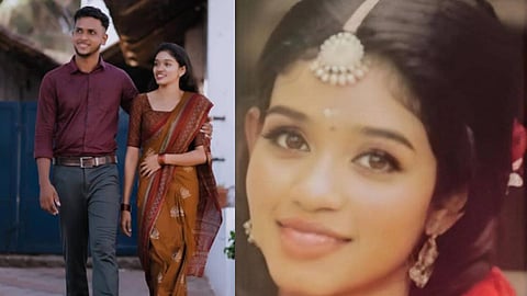 മരിച്ച വൈഷ്ണവി, ഭർത്താവ് ദീക്ഷിത്