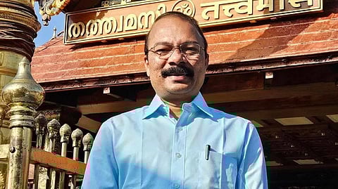 ദേവസ്വം ബോർഡ് പ്രസിഡന്റ് പി. എസ്. പ്രശാന്ത് 