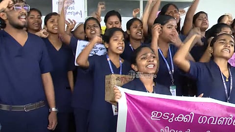 വിദ്യാർഥി പ്രതിഷേധത്തിൽ നിന്ന്