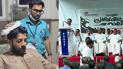 ഷാഫി പറമ്പിൽ, എൽഡിഎഫ് യോഗത്തിൽ നിന്ന്