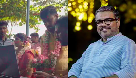 ഇത് അമേരിക്കയിലൊന്നുമല്ല, ഇങ്ങ് കാവശ്ശേരിയിലാണ്;  കെ സ്മാര്‍ട്ടിലൂടെ വിവാഹ ദിവസം തന്നെ രജിസ്‌ട്രേഷന്‍; വീഡിയോ പങ്കുവെച്ച് മന്ത്രി