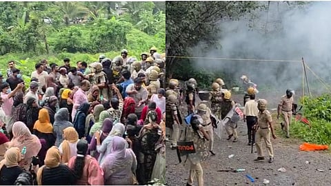 ഫ്രഷ് കട്ട് അറവുശാലയ്ക്ക് തീയിട്ട് പ്രതിഷേധക്കാര്‍