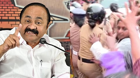 ആശാ സമരത്തിലെ പൊലീസ് നടപടിയെ വിമർശിച്ച് വി.ഡി. സതീശൻ