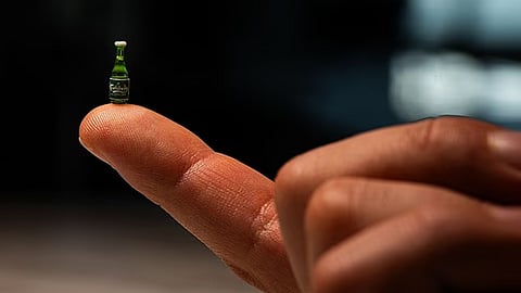 കാൾസ്ബെർഗ് പുറത്തിറക്കിയ കുഞ്ഞൻ ബിയറിൻ്റെ ചിത്രം