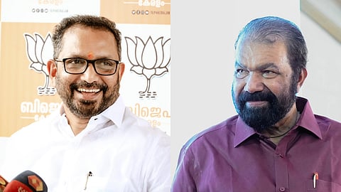 കെ. സുരേന്ദ്രൻ, മന്ത്രി വി. ശിവൻകുട്ടി