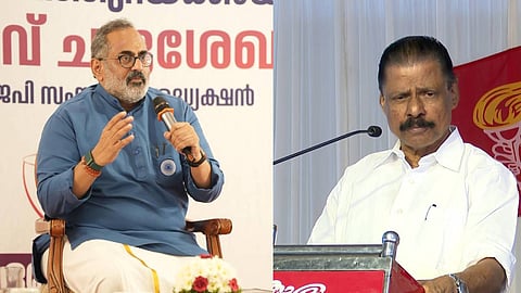 രാജീവ് ചന്ദ്രശേഖരൻ, എം.വി. ഗോവിന്ദൻ