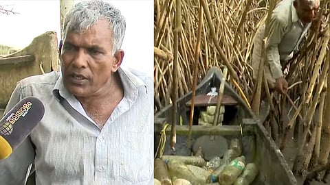 രാജൻ പ്ലാസ്റ്റിക് ശേഖരിക്കുന്നു