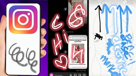 ട്രെൻഡിങ്ങായി ഇന്‍സ്റ്റഗ്രാമിലെ കുത്തിവരകള്‍! എന്താണ് പുതിയ 'ഡ്രോ' ഫീച്ചര്‍