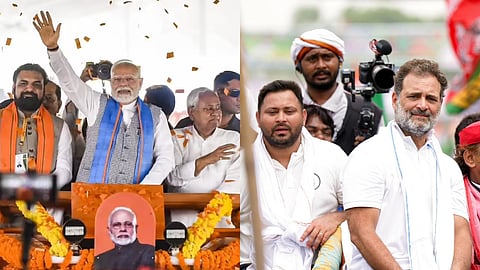 പ്രതിപക്ഷത്തെ കടന്നാക്രമിച്ച് പ്രധാനമന്ത്രി; തിരിച്ചടിച്ച് രാഹുൽ ഗാന്ധി; ബിഹാറിൽ പ്രചരണം കൊഴുപ്പിച്ച് മുന്നണികൾ