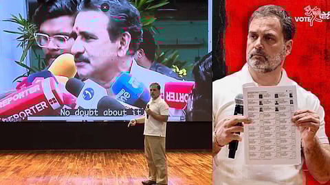 രാഹുൽ ഗാന്ധിയുടെ പത്രസമ്മേളനത്തിൽ നിന്നും