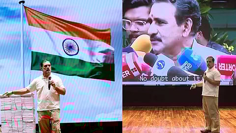 "നോ കമൻ്റ്സ്, രാഹുല്‍ ഗാന്ധി ഏത് സ്‌ക്രീനില്‍ 
വേണമെങ്കിലും കാണിക്കട്ടെ"; പരിഹാസവുമായി ബി. ഗോപാലകൃഷ്ണന്‍