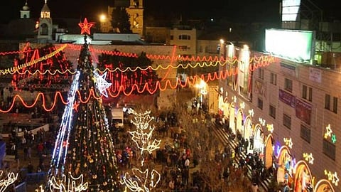 ക്രിസ്മസിനെ വരവേൽക്കാനൊരുങ്ങിയ ബെത്ലഹേം