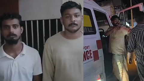 രോഗിയുമായി പോയ ആംബുലൻസ് തടഞ്ഞുനിർത്തി ആക്രമണം; പ്രതികൾ പിടിയിൽ