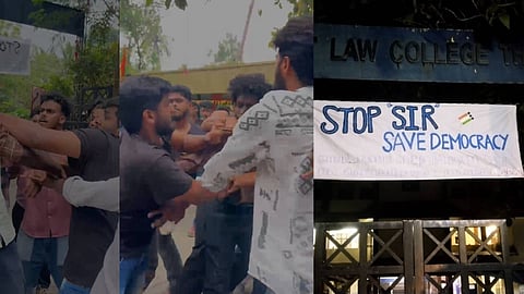 സംഘർഷത്തിൻ്റെ ദൃശ്യങ്ങൾ