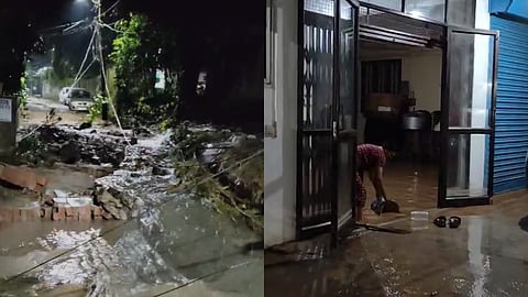 കൊച്ചി തമ്മനത്ത് കുടിവെള്ള ടാങ്ക് തകർന്നു; വീടുകളിൽ വെള്ളം കയറി