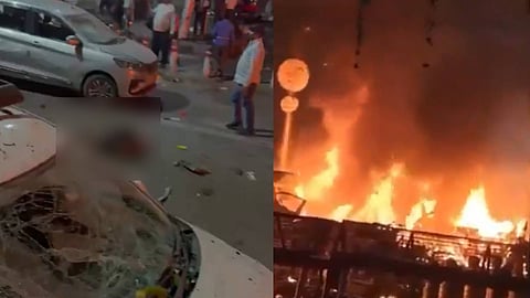 സ്ഫോടനത്തിൻ്റെ നടുക്കുന്ന ദൃശ്യങ്ങൾ