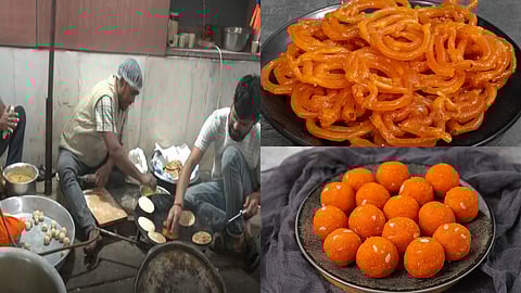 അവിടെ വോട്ടെണ്ണൽ, ഇവിടെ ജിലേബി എണ്ണൽ; ആഘോഷത്തിമിർപ്പിൽ ഡൽഹിയിലെ ബിജെപി ആസ്ഥാനം