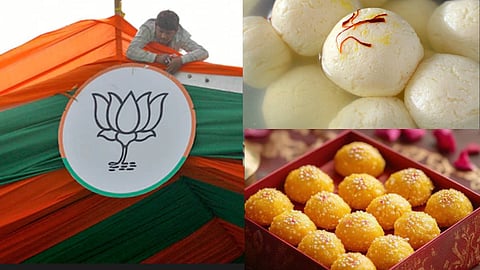 500 കിലോഗ്രാം ലഡ്ഡു, പ്രമേഹ രോഗികൾക്ക് മധുരം കുറച്ചത്, 5 ലക്ഷം രസഗുള, 50,000 പേര്‍ക്ക് സദ്യ; എക്‌സിറ്റ് പോളുകളിൽ പ്രതീക്ഷവെച്ച് എൻഡിഎ ക്യാമ്പ്